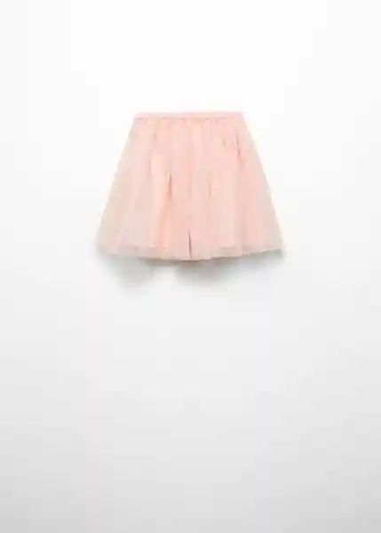 Falda Meshy Rosa Talla 14 Niña Mango