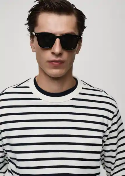 Camiseta Marinier Navy Talla S Hombre Mango