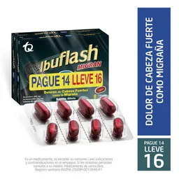 Ibuflash Migraña (400 mg / 250 mg / 65 mg)