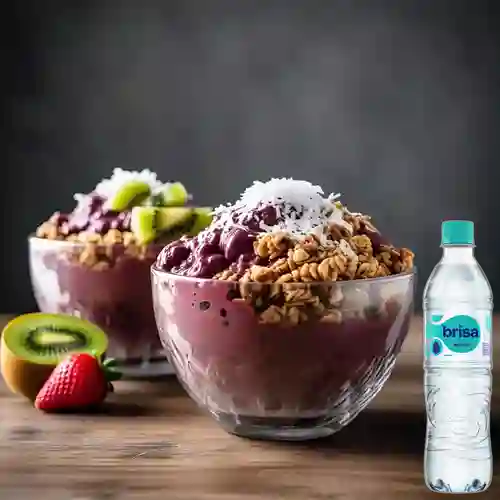 Combo 2X1 en Açai Bowl + Brisa Sin Gas 600ML
