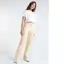  Pantalon Saray Mujer Amarillo Luminoso Claro Talla 8 Naf-Naf 