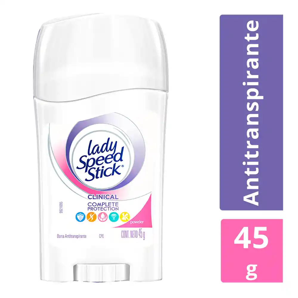 Lady Speed Stick Antitranspirante en Barra Clinical Powder