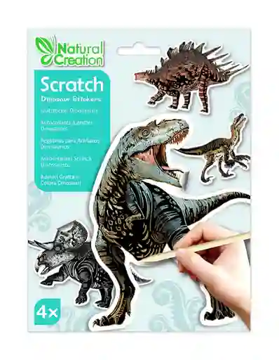 Scratch Dino Stickers Pegatinas Dinosaurios Para Raspar