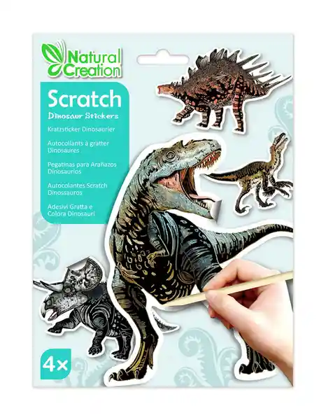 Scratch Dino Stickers Pegatinas Dinosaurios Para Raspar