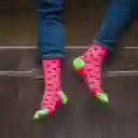 Giraffe Cool Medias Rombos Rosado y Azul Talla 10-12