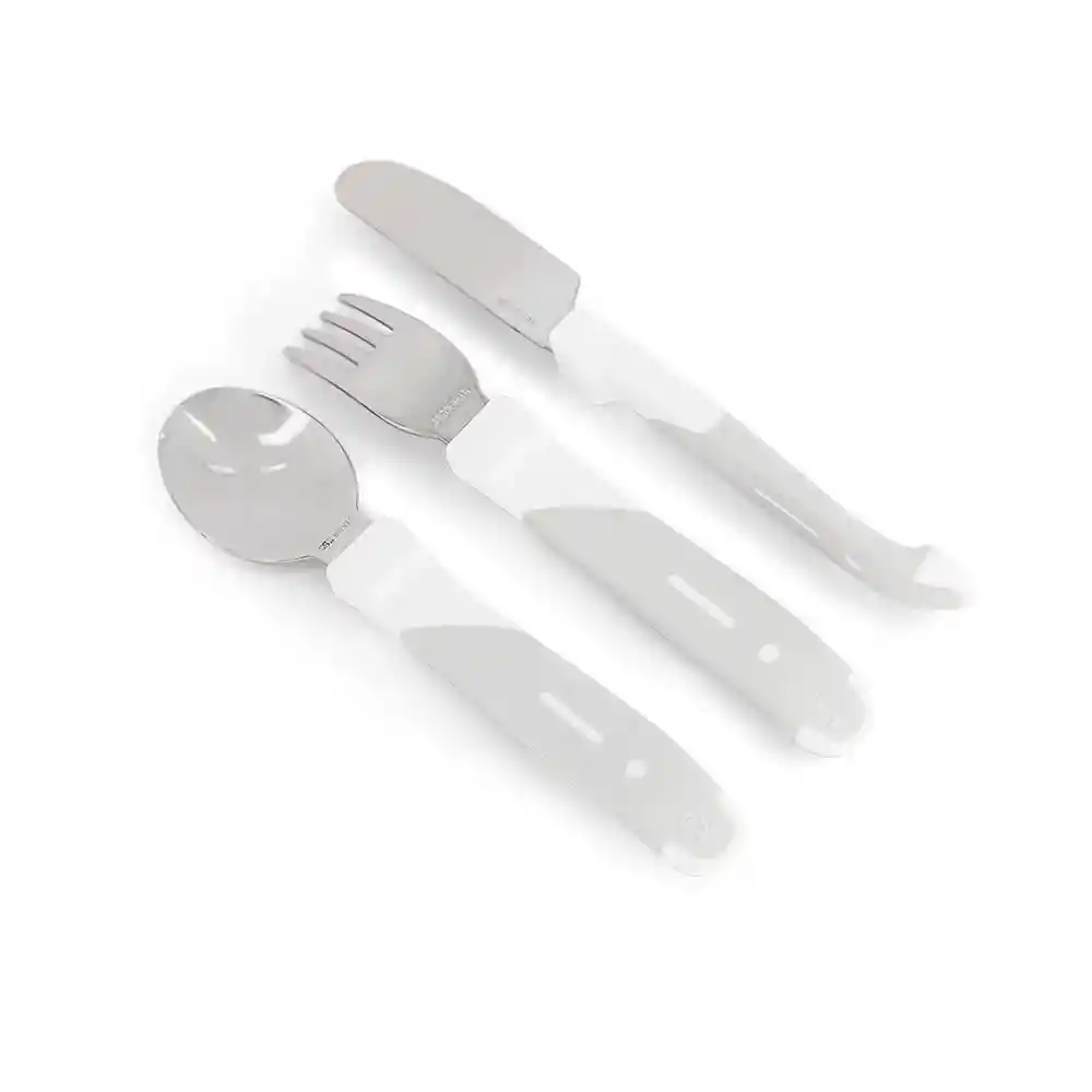 Twistshake Cubiertos Learn Cutlery Stainless Steel 12 +m White