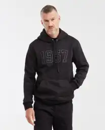 Buzo Hoodie Graphic 1957 Negro Sombrio Ultraoscuro XL Chevignon
