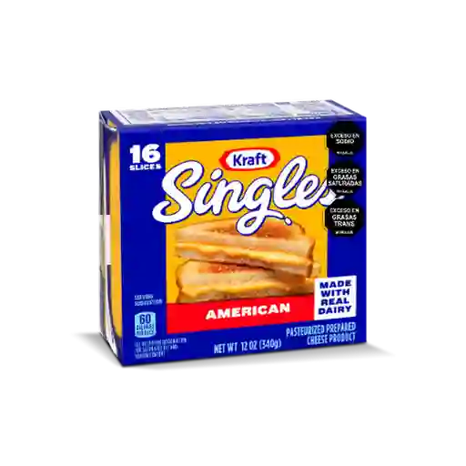 Kraft Queso American Singles 340 g