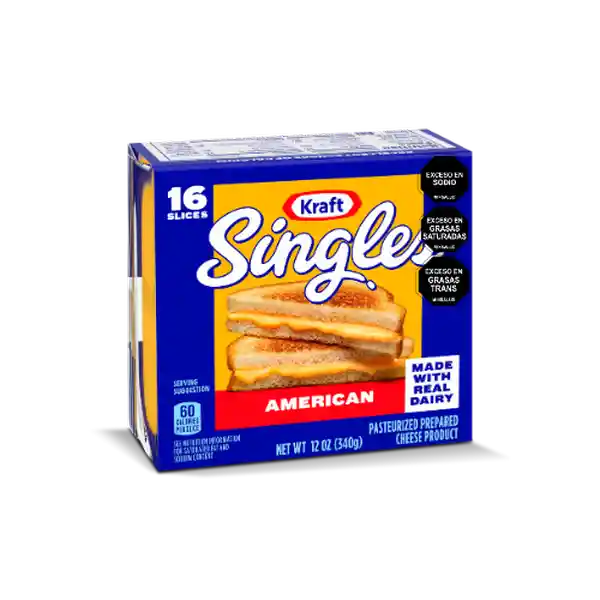 Kraft Queso American Singles 340 g