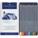 Lapices De Color Acuareables Faber Castell Alemanes X 12 Unid, Caja Metàlica