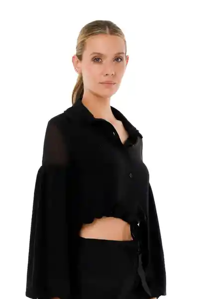 Camisa Enchanted Negro Talla M Mercedes Campuzano