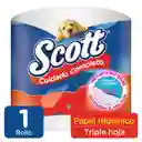 Scott Papel Higiénico Cuidado Completo Triple Hoja 1 Rollo