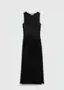 Vestido Caldera-A Negro Talla S Mujer Mango