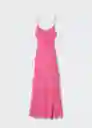 Vestido Sur Rosa Talla M Mujer Mango