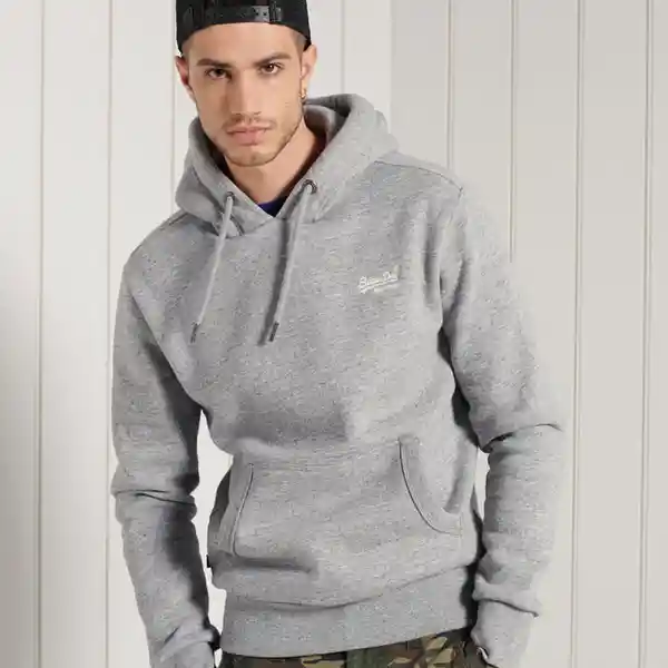 Superdry Buzo ol Classic Hood Gris Talla S