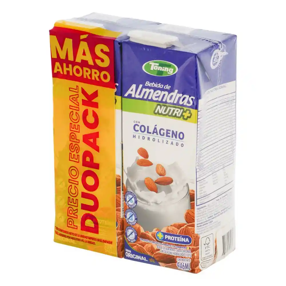 Toning Bebida de Almendras Sabor Original