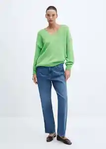 Buzo Jersey Kim Verde Pastel Talla S Mujer Mango