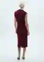 Vestido Gante Granate Talla S Mujer Mango