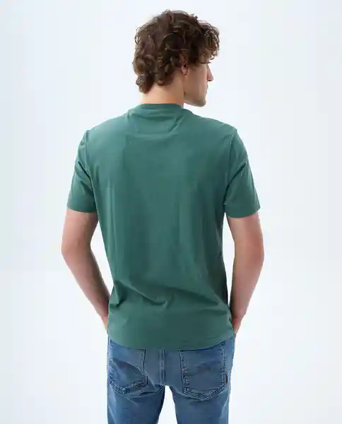 Camiseta Hombre Color Verde Talla L 849F003 Americanino