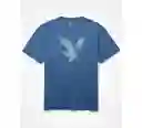 Camiseta Hombre Color Azul Talla X-SMALL American Eagle