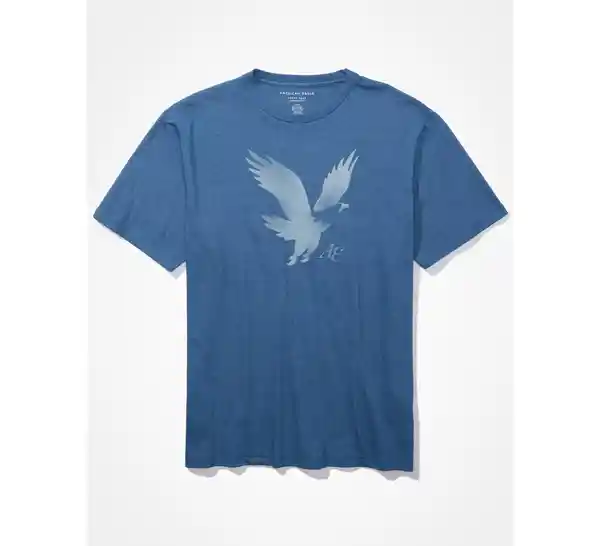 Camiseta Hombre Color Azul Talla X-SMALL American Eagle