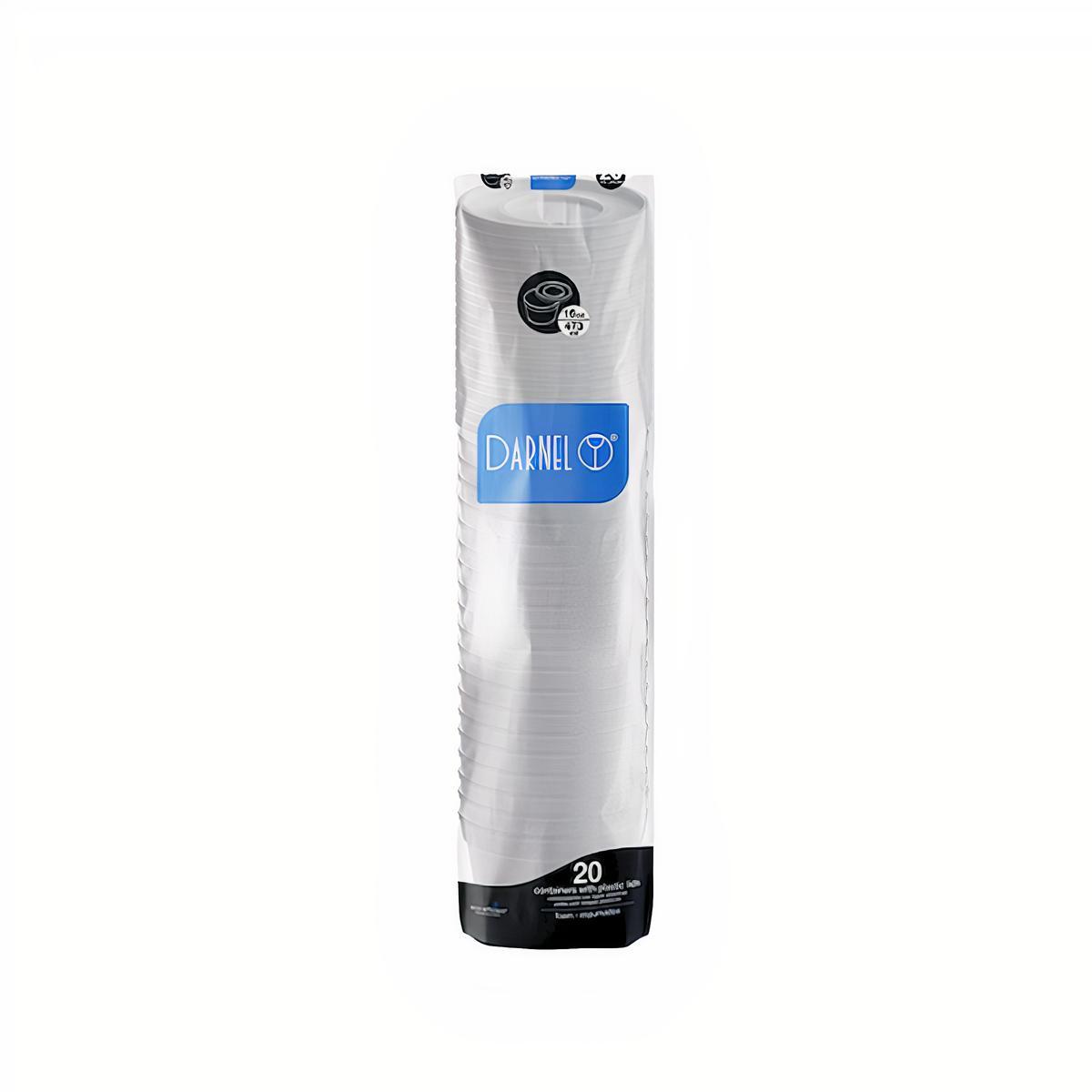 Darnel Contenedor 16 Oz Espumado con Tapa Rígida