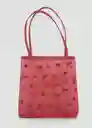 Bolso P Navarro Rojo Talla 99 Mujer Mango