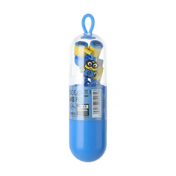 Miniso Audífonos Tipo C Minions Azul Modelo F056T