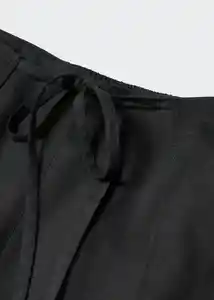 Pantalón Flow Negro Talla 21 Teen Niñas Mango