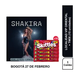 Combo Concierto Shakira Bogotá Oriental + Skittles