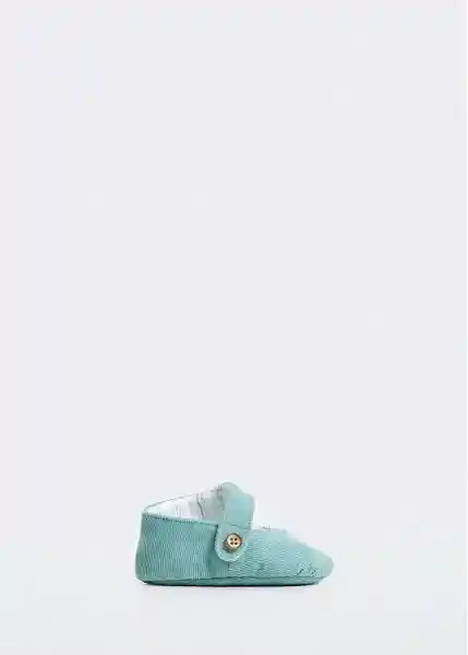 Zapato Papis Verde Pastel Talla 17 Niños Mango