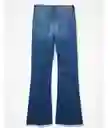 Jean Low Rise Baggy Flare Azul Talla 10 Regular American Eagle