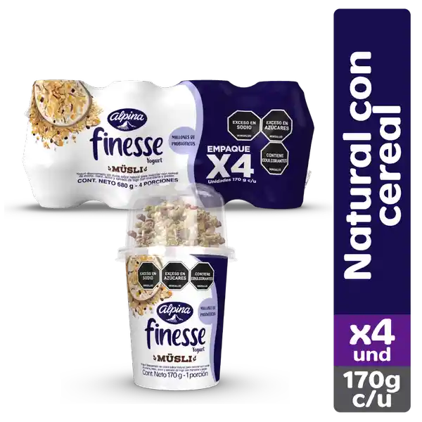 Alpina Yogurt Finesse Musli con Cereal 