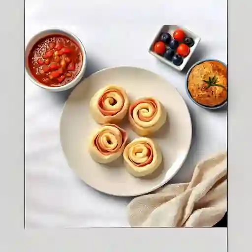 Rollitos De Mozarella Y Jamon 4 Unid.