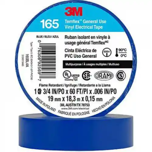 3m Temflex Azul 19 Mm X 18 M 165