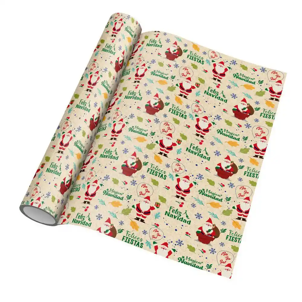 Rollo de Papel Regalo Navidad Kraft Display Primavera 3755481