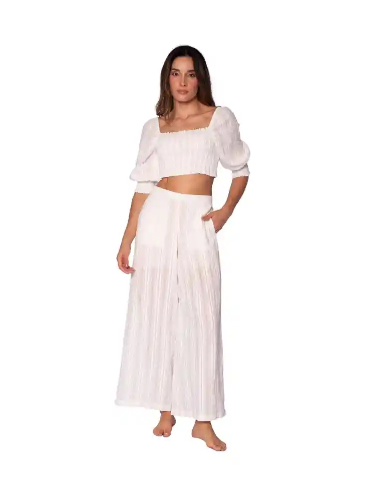 Pantalon Basico S-marfil