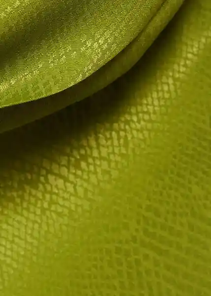Vestido Grass Verde Talla L Mujer Mango