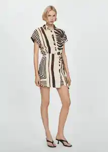 Vestido Karina Marrón Talla L Mujer Mango