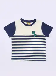 Camiseta Manga Corta 3t-azul Oscu