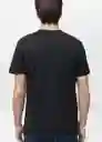 Camiseta Chelsea Negro Talla L Hombre Mango