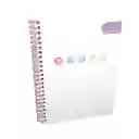 Cuaderno Rayado 80 Hojas Argollado Tapa Dura Primavera