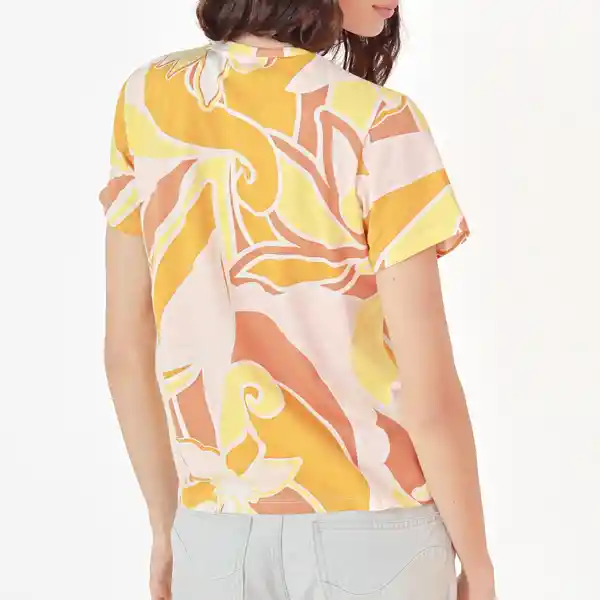 Camiseta Cuello Redondo Manga Corta Multicolor Talla XS 688048