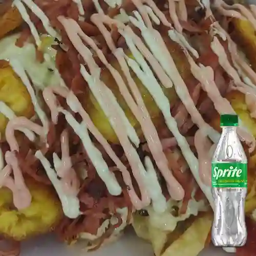 Combo Salchipapa Todoterreno + Sprite Original 400ml