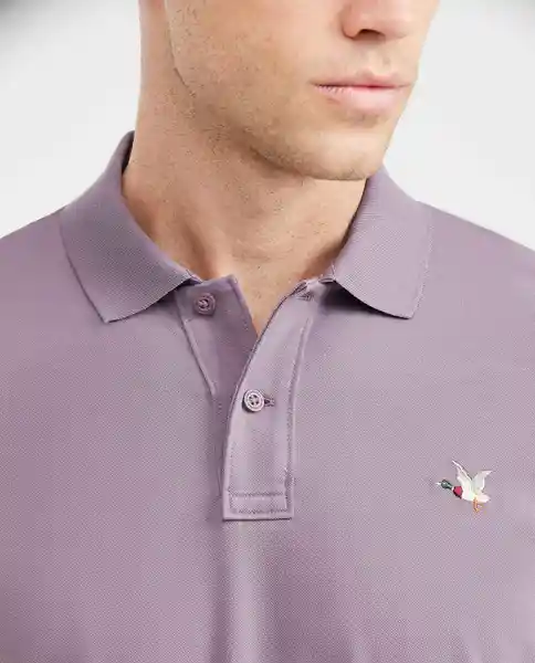 Camiseta Polo Muscle Morado Efímero Oscuro S Chevignon