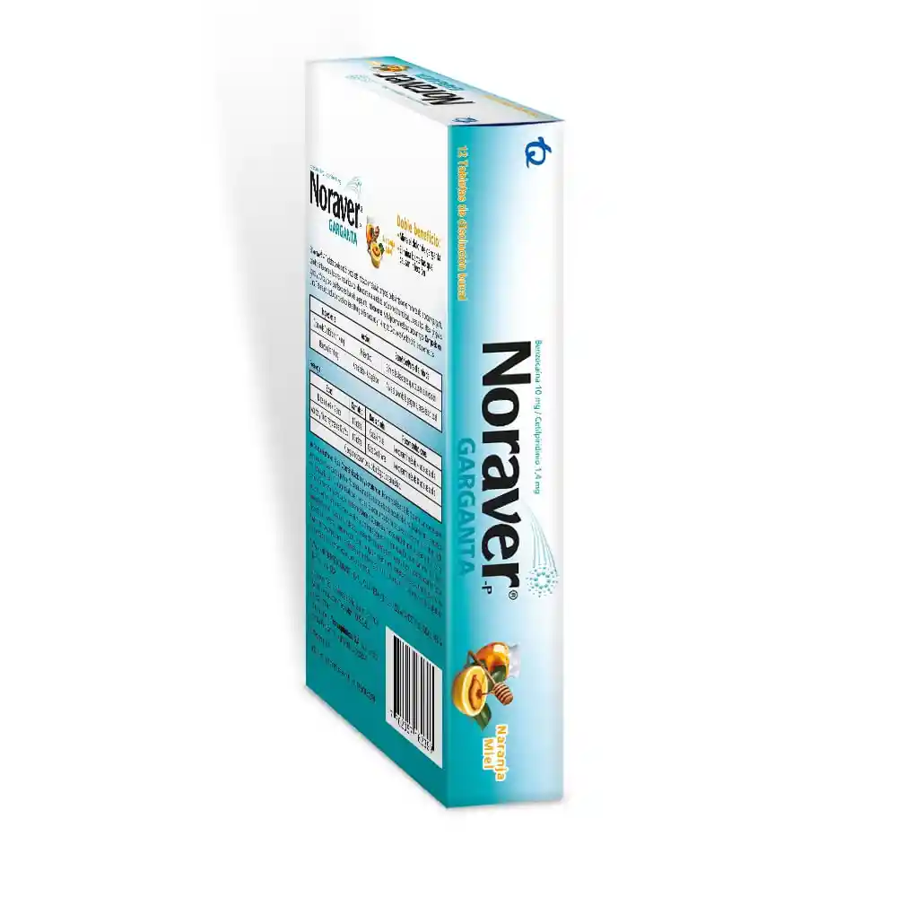 Noraver Tabletas de Disolución Bucal (10 mg / 1.4 mg)