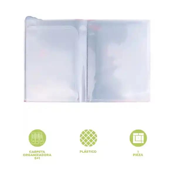 Carpeta Organizadora 6 en 1 Serie Jurassic World Miniso