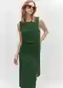 Vestido Fertina Verde Talla M Mujer Mango
