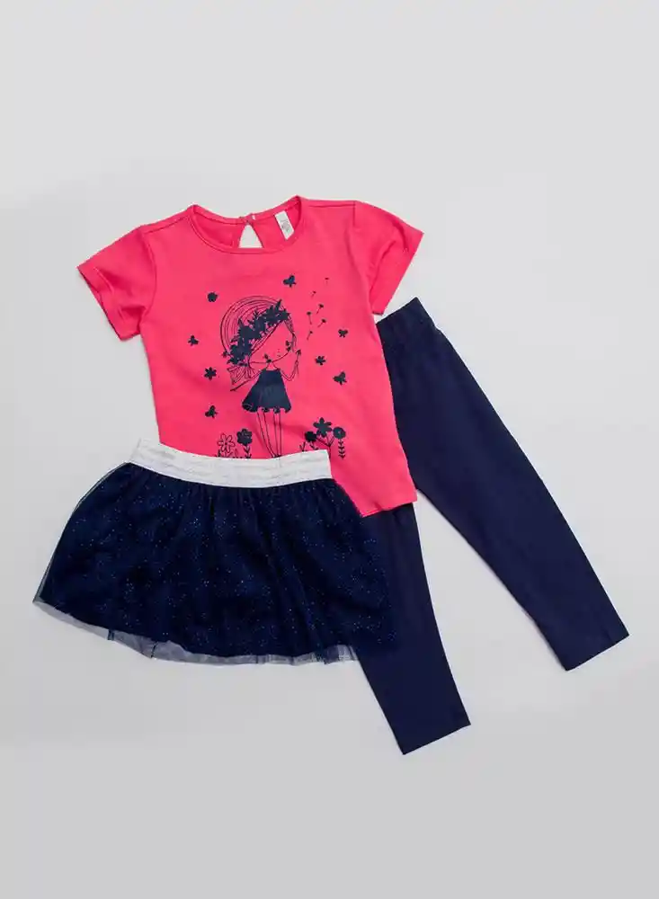 Conjunto Largo Niña 6/9 Meses - Rosado