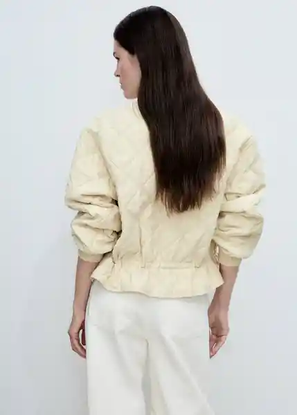 Chaqueta Hawaii Amarillo Pastel Talla S Mujer Mango